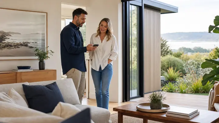 Illustrative property and local-services marketing scene